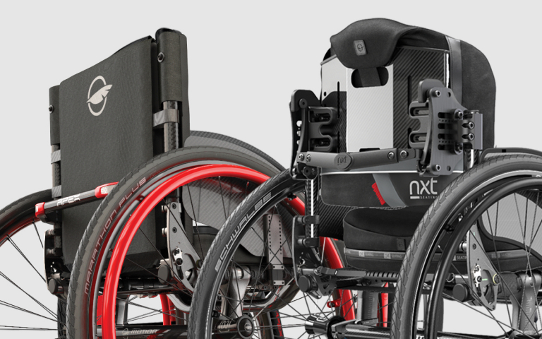 Solid wheelchair back and upholstery wheelchair back